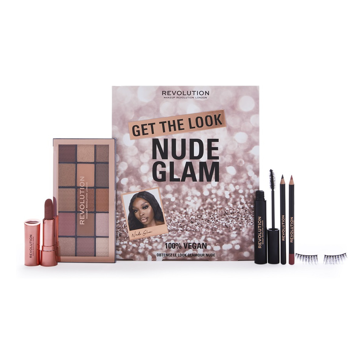 Makeup Revolution Get The Look Nude Glam Zestaw Kosmetyk W Khol