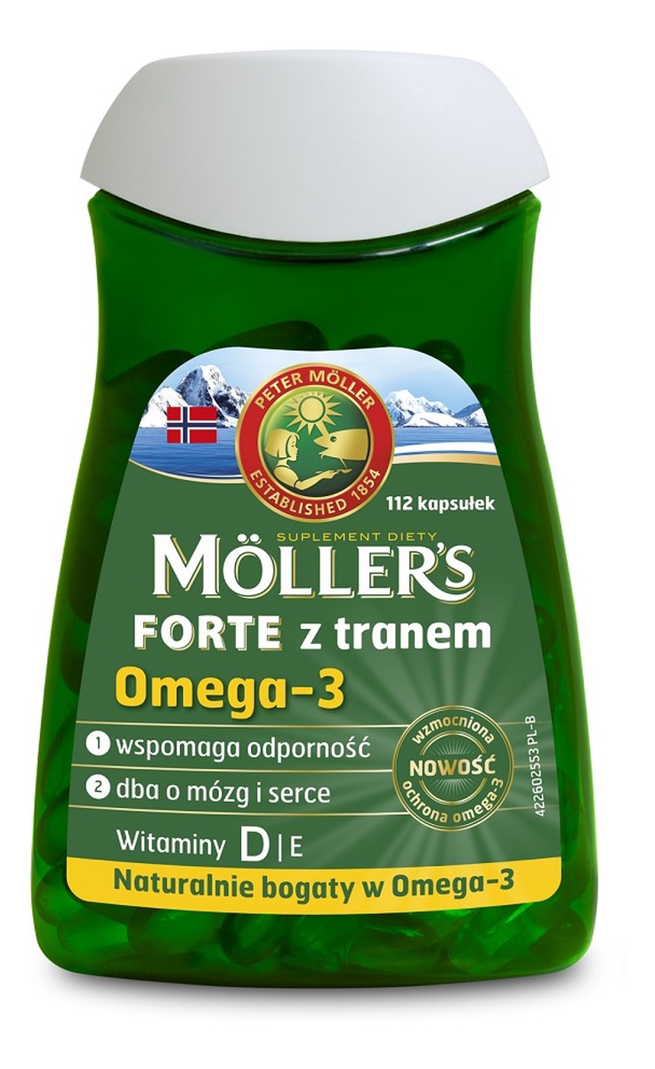 Forte z tranem suplement diety 112 kapsułek