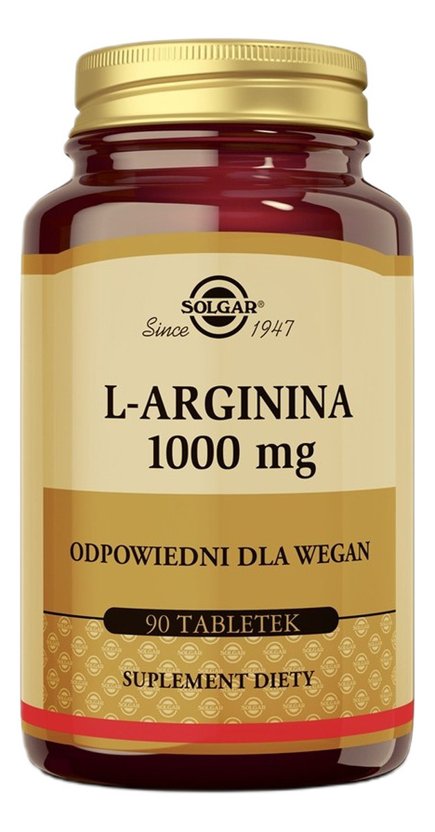 Solgar_l-arginina 1000mg suplement diety 90 tabletek