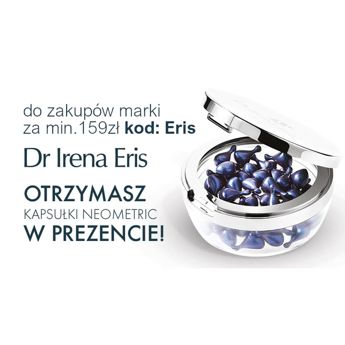 Dr Irena Eris Neometric Kapsułki 50+ Redukujące Zmarszczki Wokół Oczu i Ust Noc