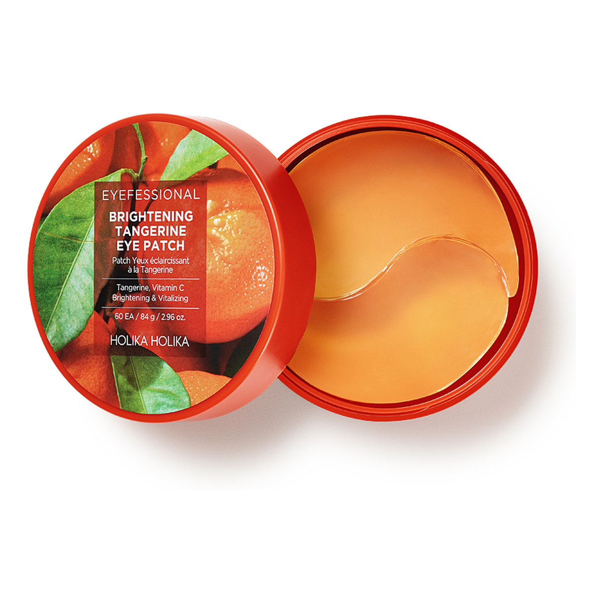 Holika Holika Eyefessional brightening tangerine eye patch hydrożelowe płatki pod oczy z ekstraktem z mandarynki 60szt