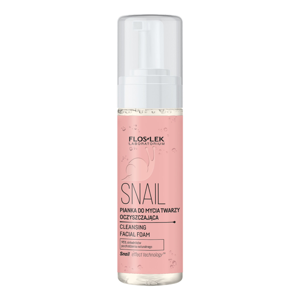 FlosLek Snail pianka do mycia twarzy oczyszczająca 160ml