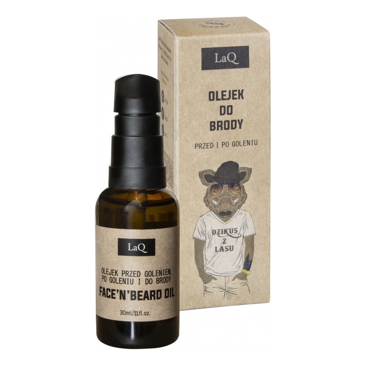 Laq Olejek do brody przed i po goleniu dzikus z lasu 30ml