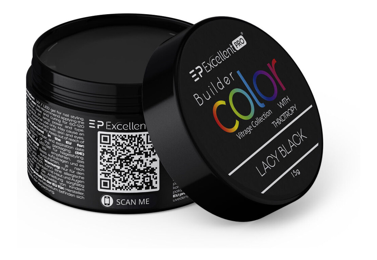 Żel budujący lacy black