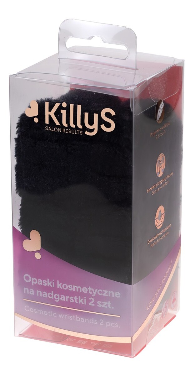 Opaski kosmetyczne na nadgarstki mix kolorów 2szt.