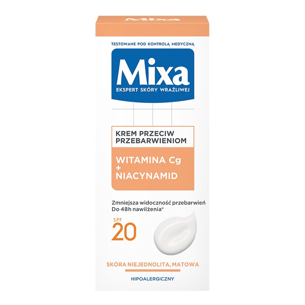 Mixa Lab Krem do twarzy przeciw przebarwieniom witamina c + niacynamid 50ml