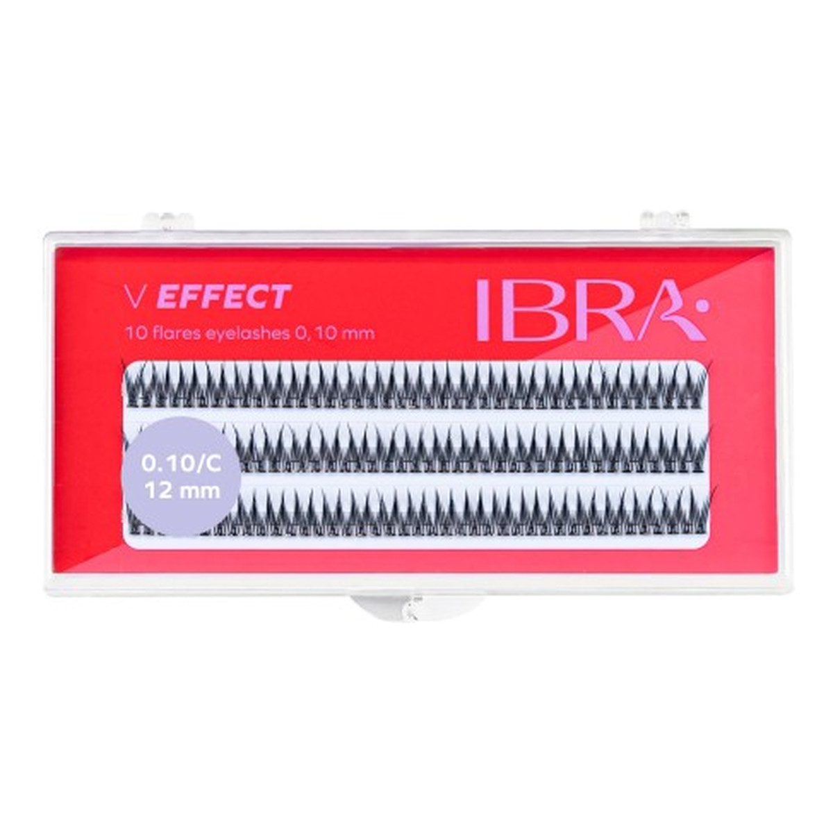 Ibra V Effect Sztuczne rzęsy kępki C0.10 12mm