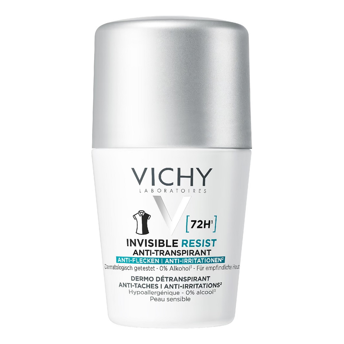 Vichy Invisible resist 72h antyperspirant w kulce przeciw śladom na ubraniach 50ml