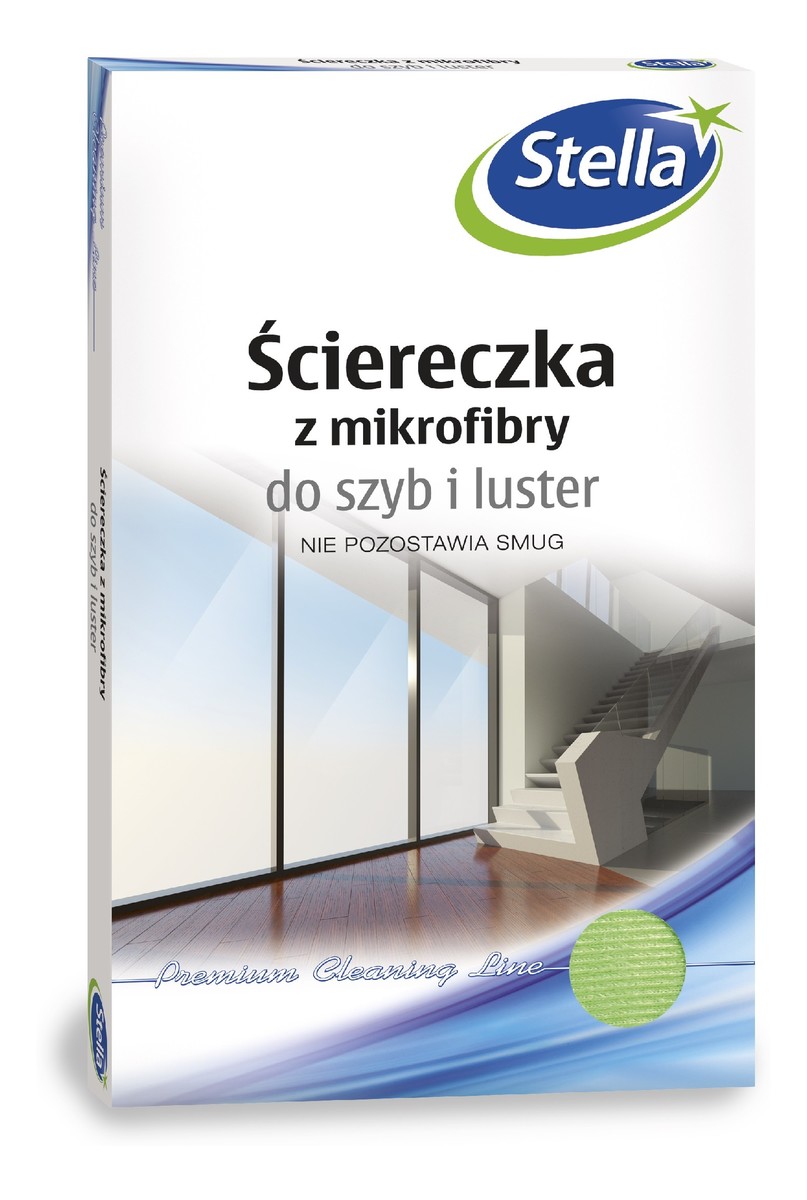 Ściereczka z mikrofibry do szyb i luster - nie pozostawia smug 1szt