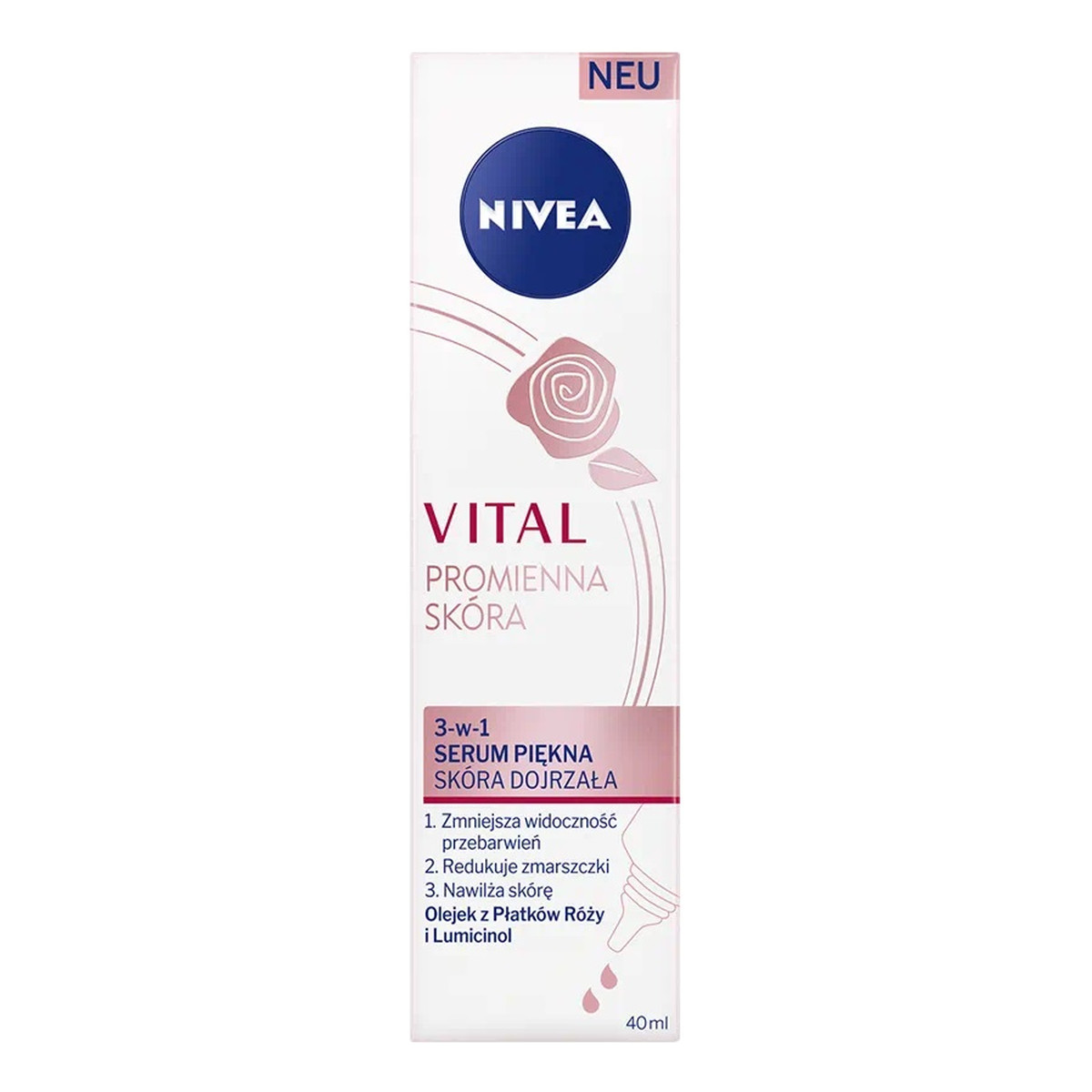 Nivea Vital promienna skóra 3w1 serum piękna 40ml