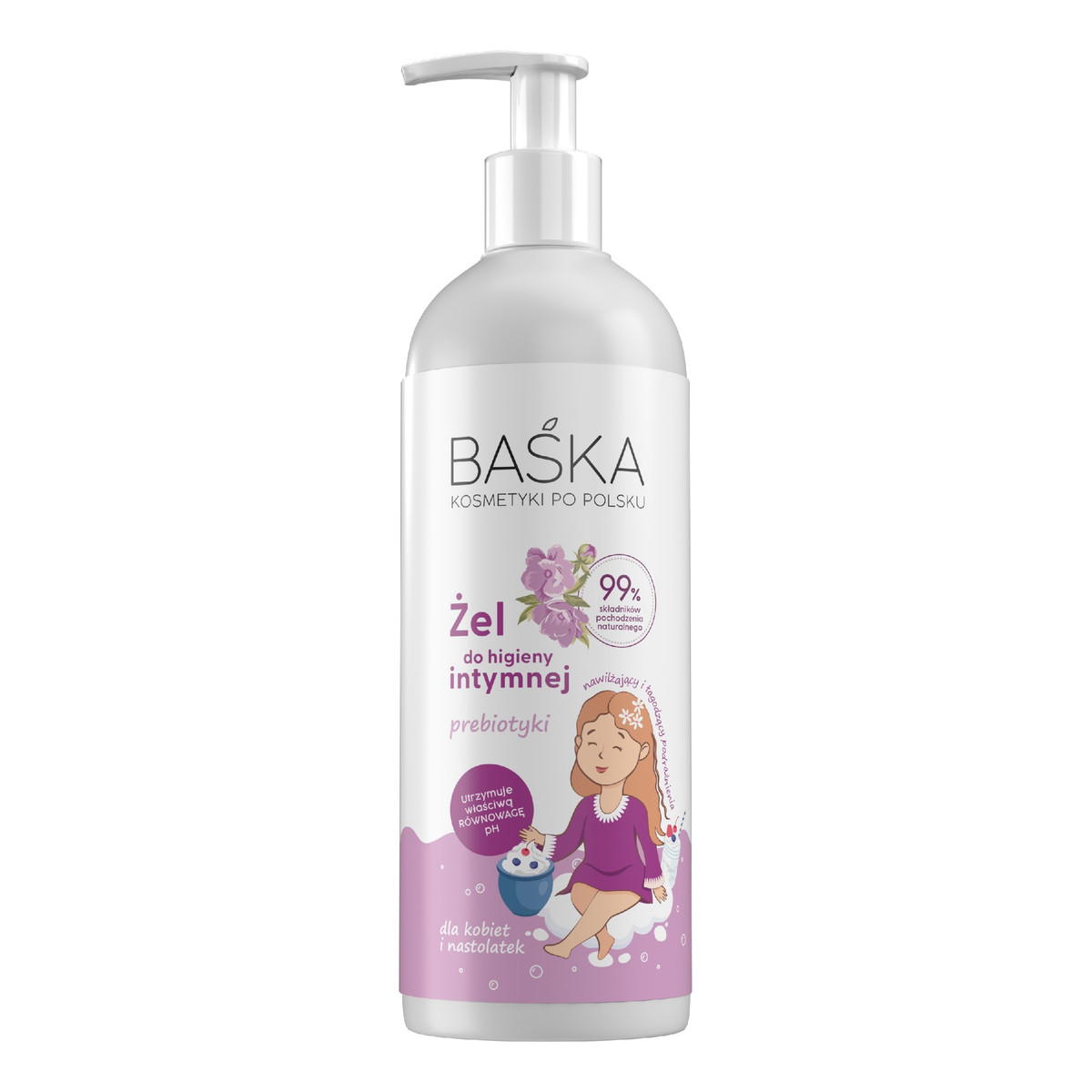 Baśka Żel do higieny intymnej Prebiotyki 400ml