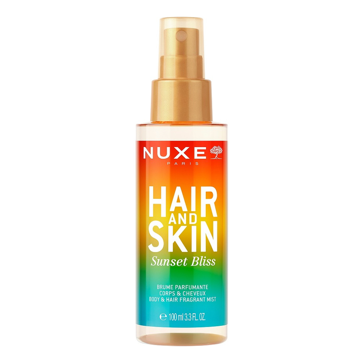 Nuxe Hair and Skin nawilżająca mgiełka do ciała i włosów Sunset Bliss 100ml