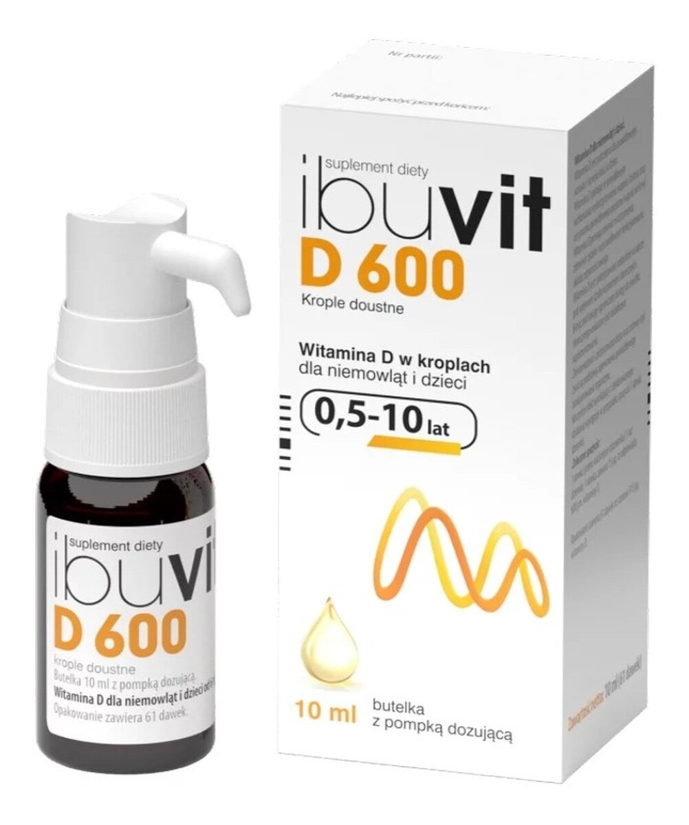 D 600 krople doustne dla niemowląt i dzieci suplement diety