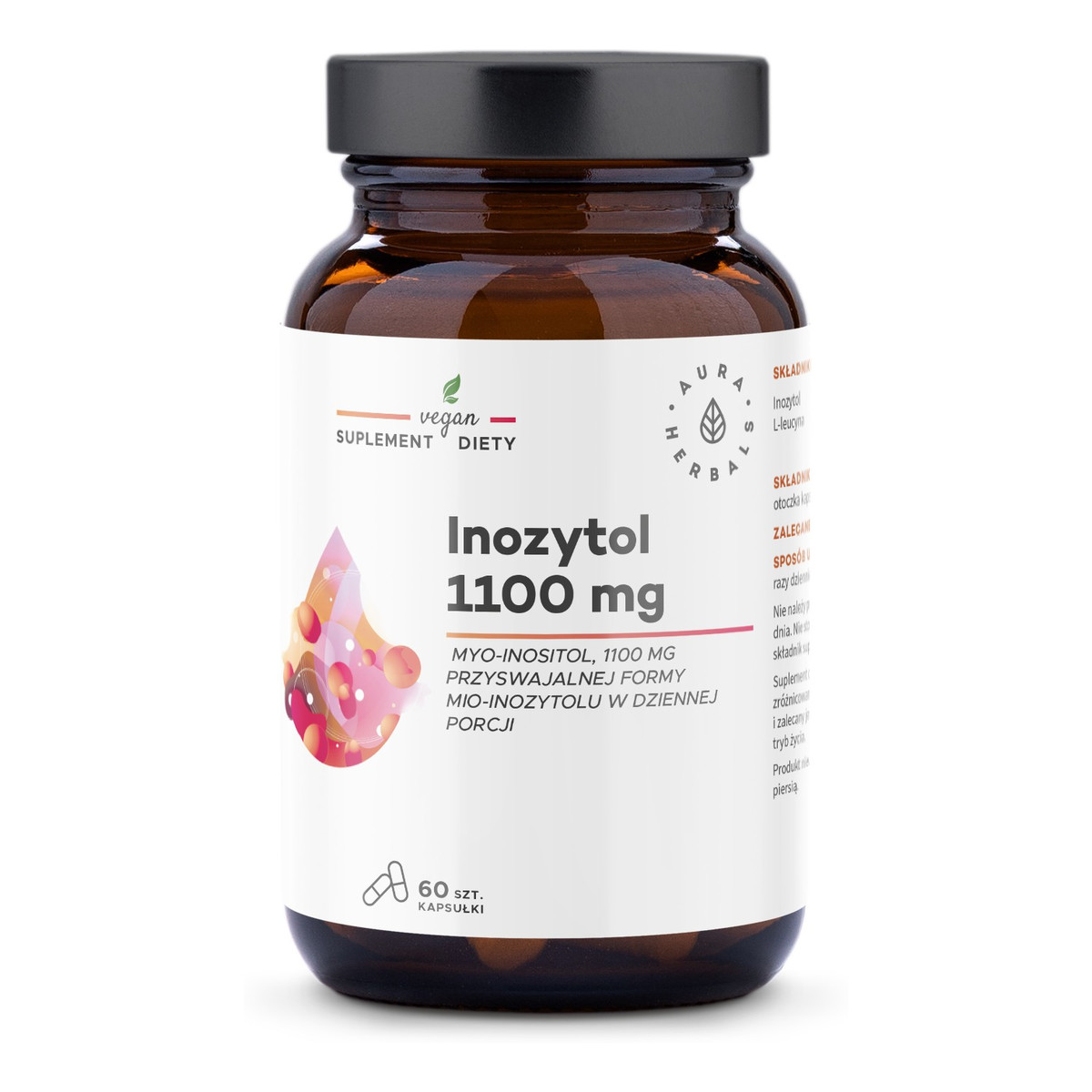 Aura Herbals Inozytol suplement diety w kapsułkach 1100mg