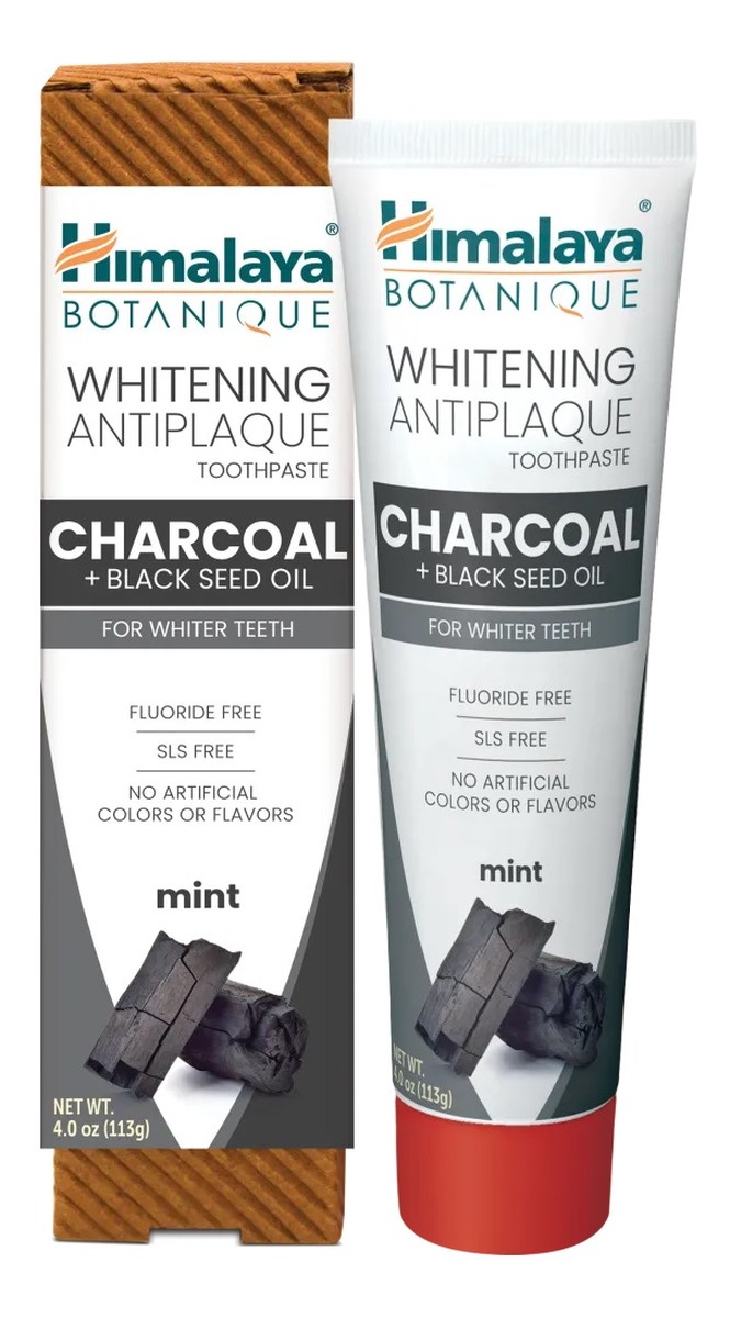 Botanique whitening antiplaque tootpaste wybielająca pasta do zębów z węglem aktywnym i olejem z czarnuszki