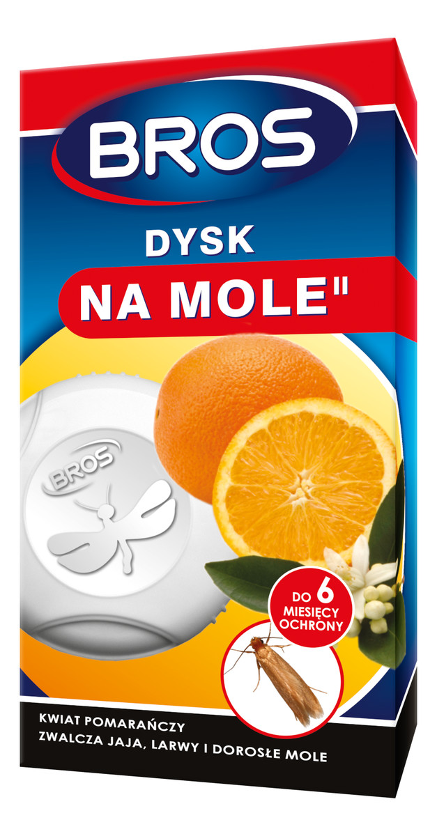 dysk na mole odzieżowe kwiat pomarańczy