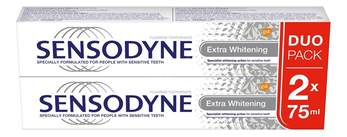 Extra whitening toothpaste pasta do zębów 2x