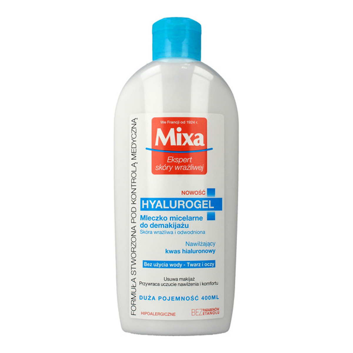 Mixa Hyalurogel Mleczko micelarne do demakijażu 400ml