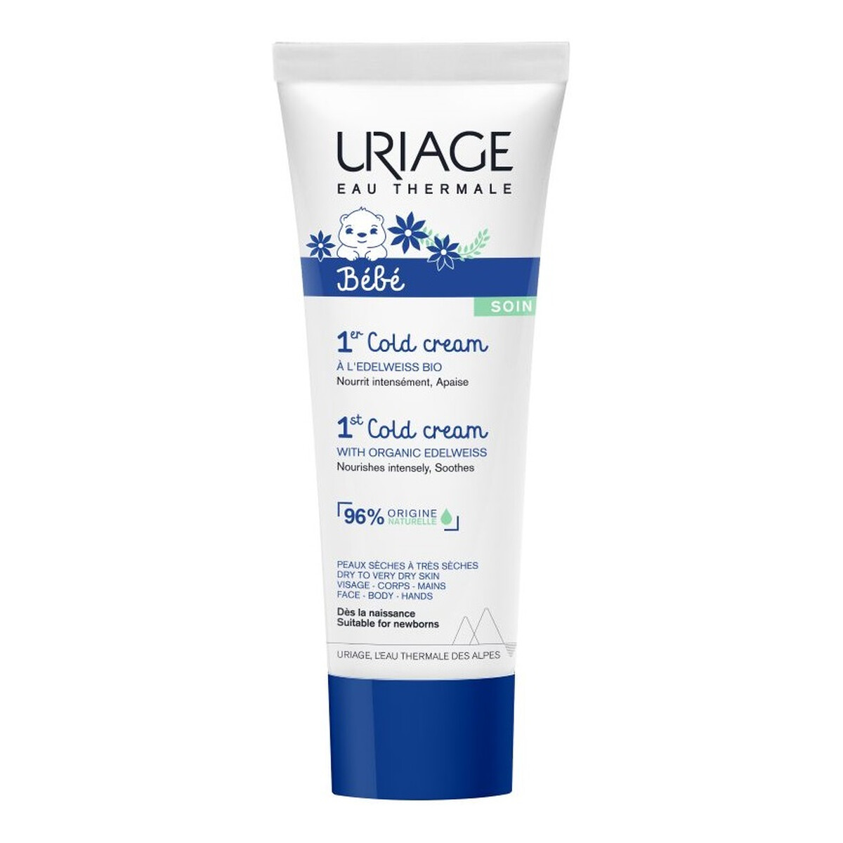 Uriage Bebe 1st Cold Cream ultraodżywczy Krem ochronny do twarzy i ciała dziecka 75ml
