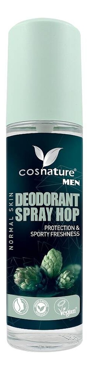 Naturalny dezodorant w sprayu z wyciągiem z szyszek chmielu dla mężczyzn