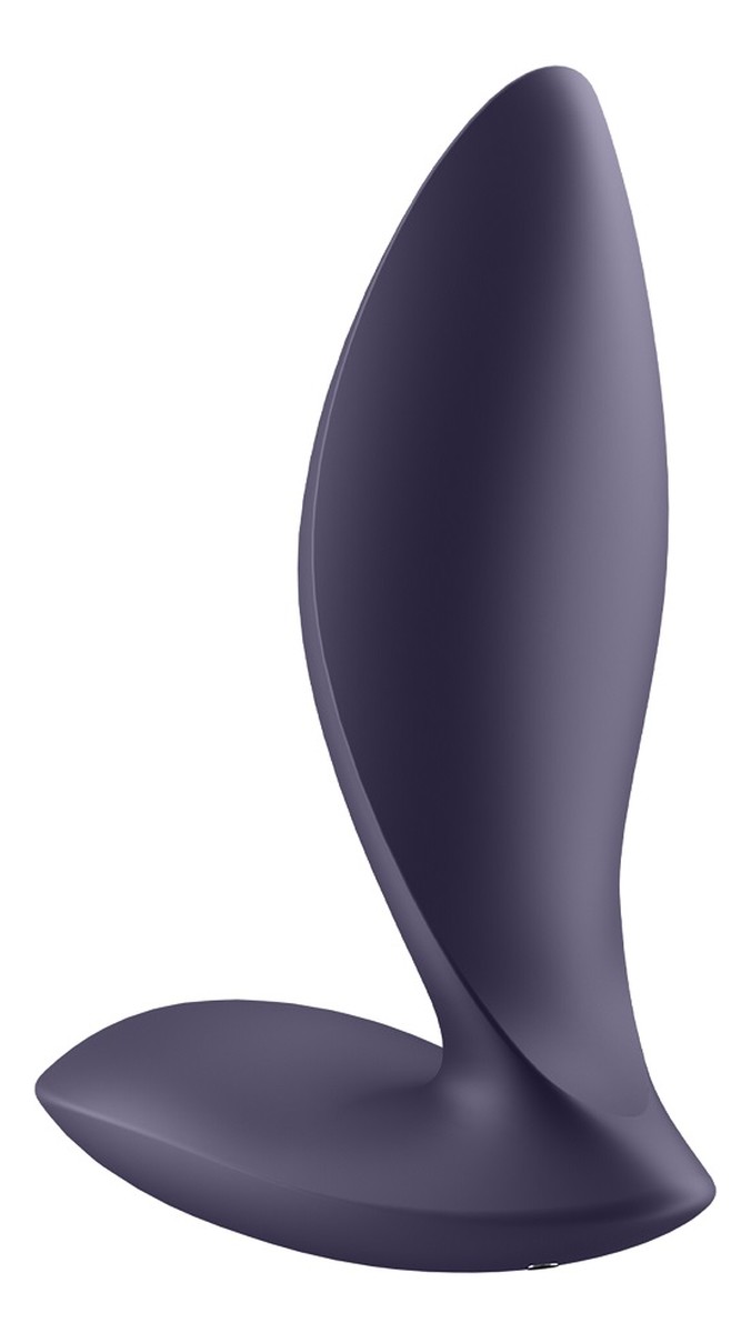 Power plug wibrator analny violet