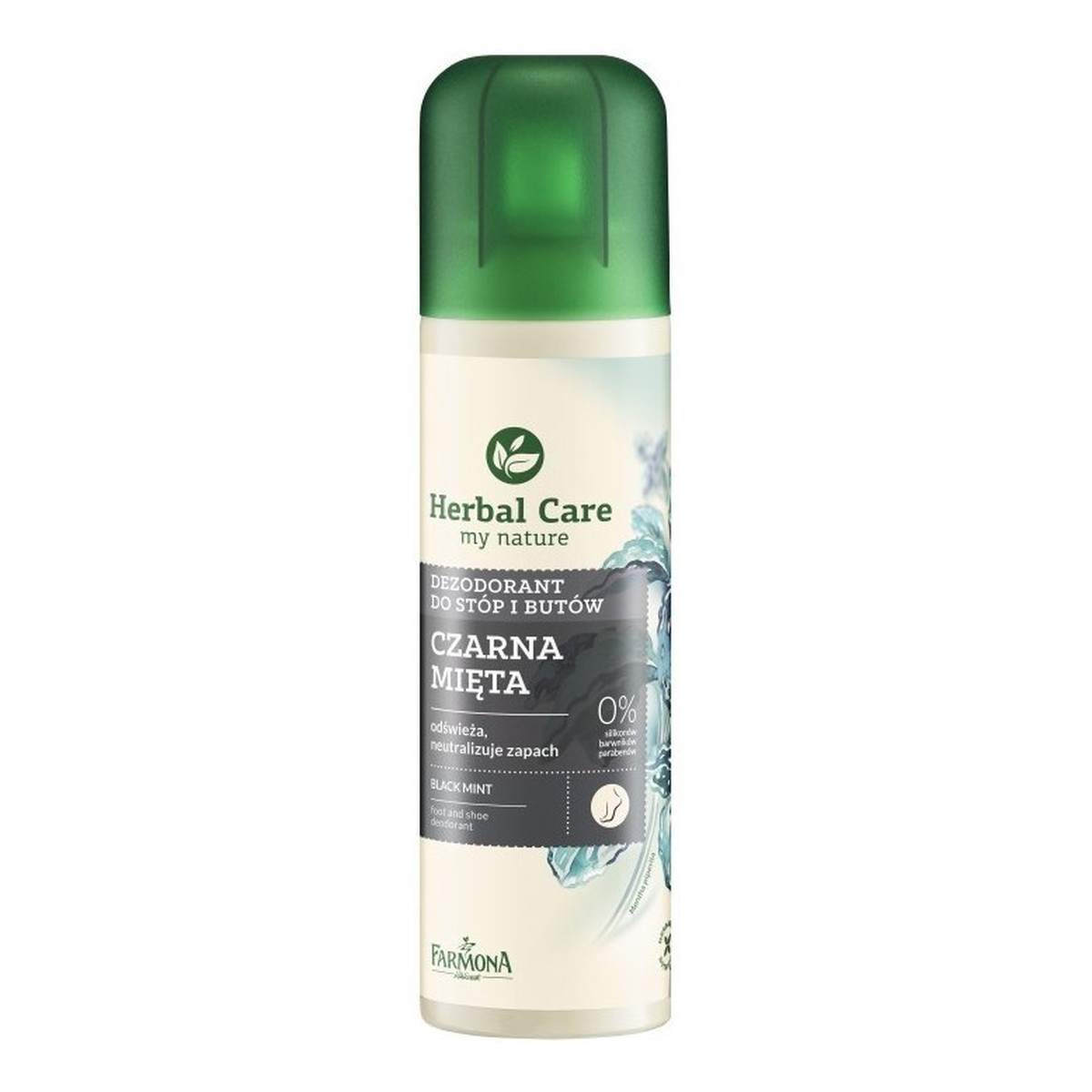 Farmona Herbal Care Czarna Mięta Odświeżający dezodorant do stóp i butów 150ml