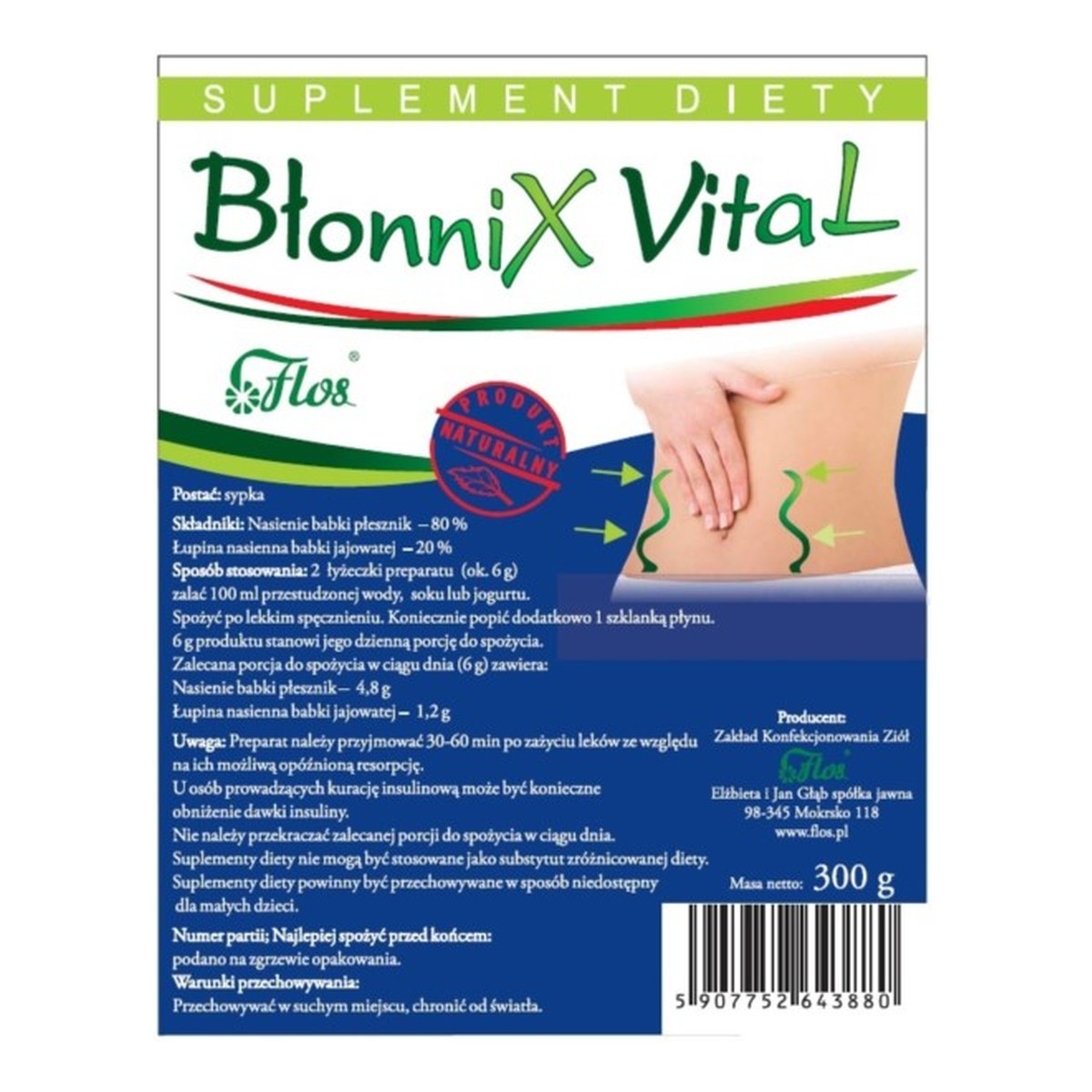 Flos Błonnix Vital suplement diety 300g