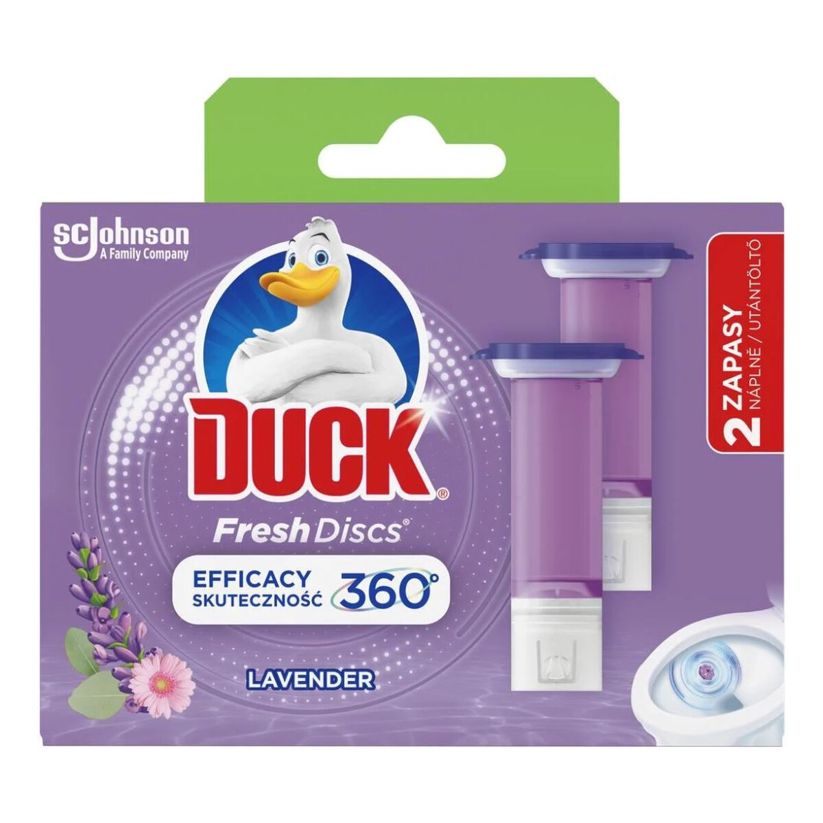 Duck Fresh Discs Żelowe krążki zapas Lawenda 2x6szt.