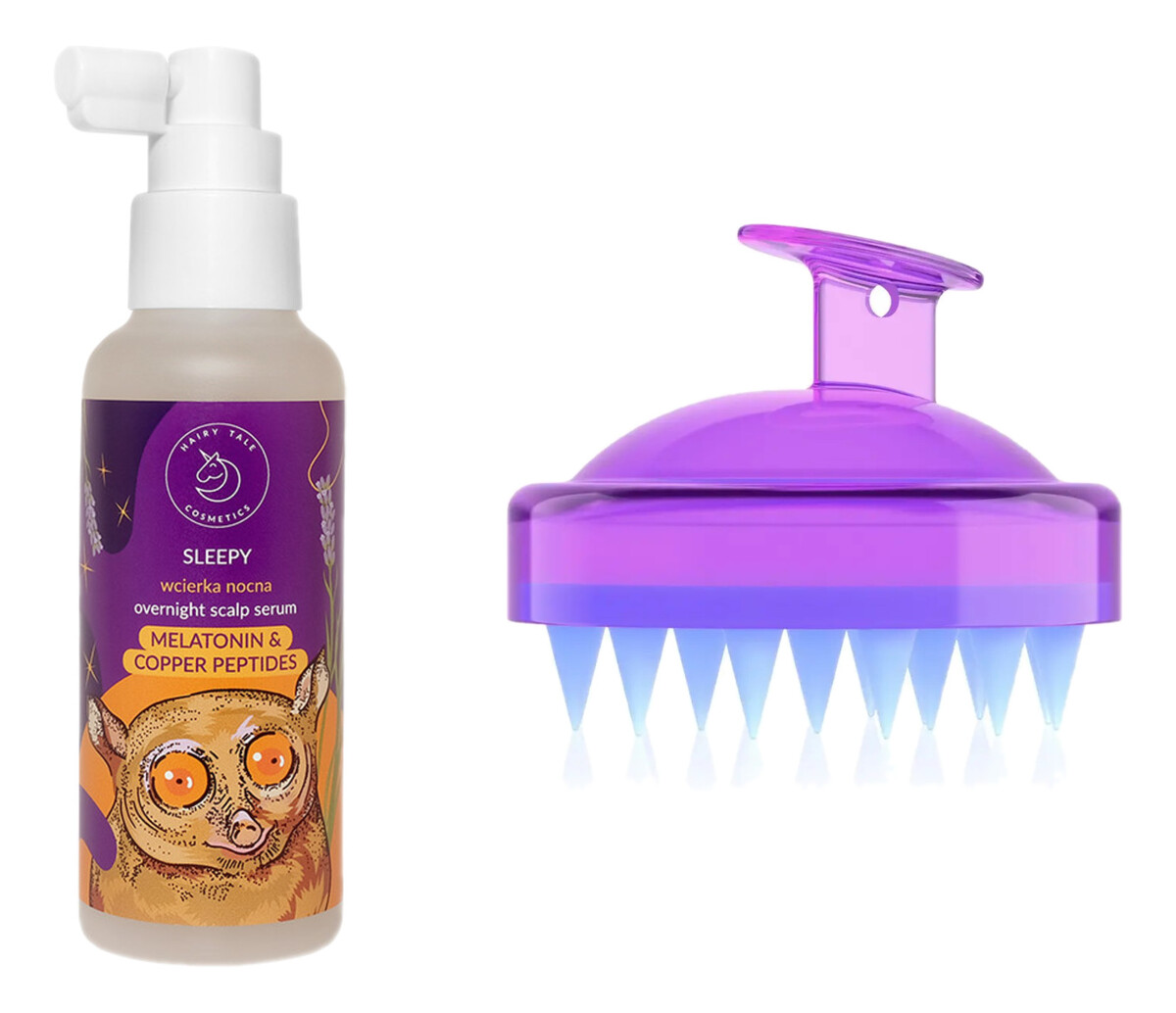 Wcierka nocna Melatonina i Peptydy Miedziowe + Masażer