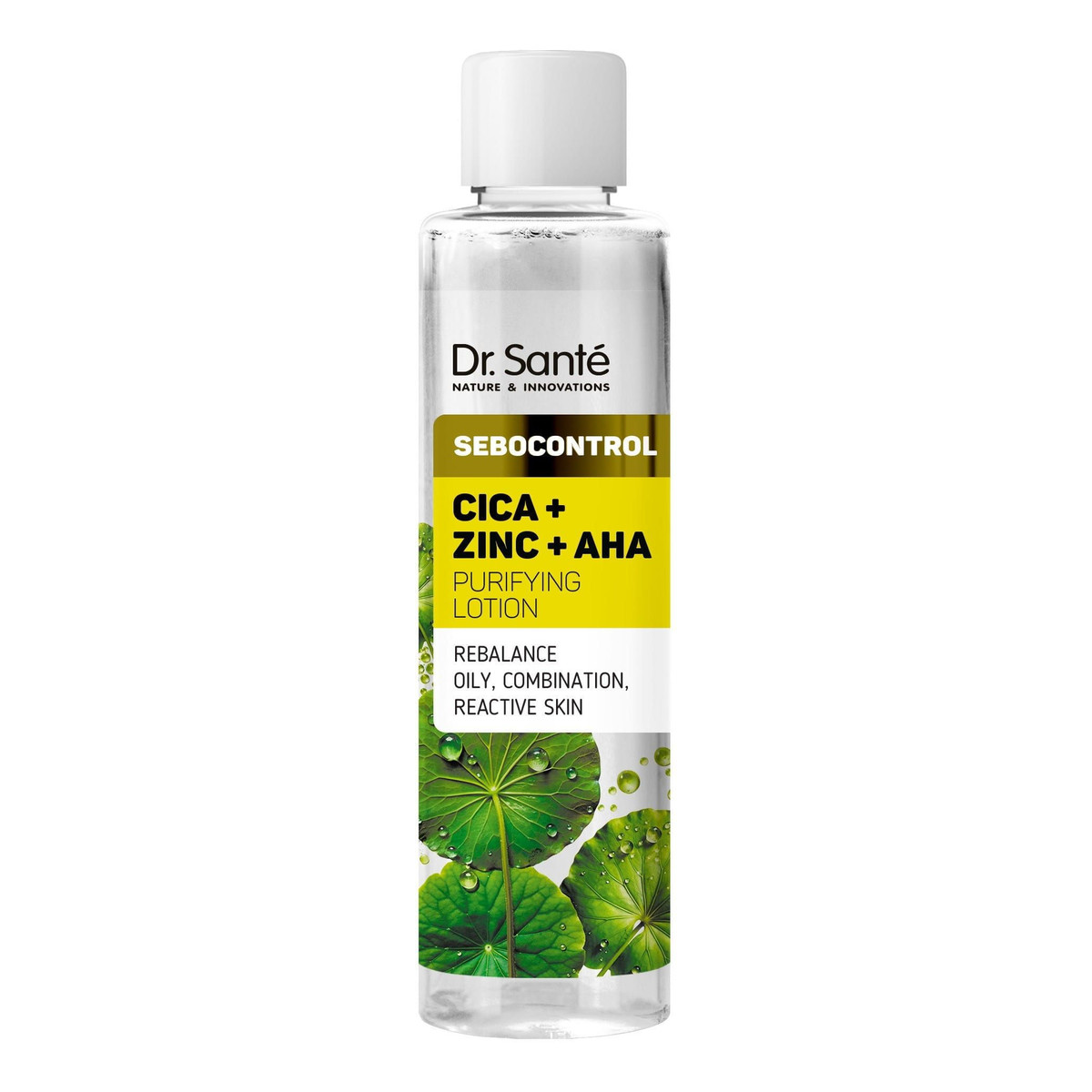 Dr. Sante Sebocontrol Cica + Zinc + AHA Mleczko Oczyszczające Do Skóry Tłustej 200ml