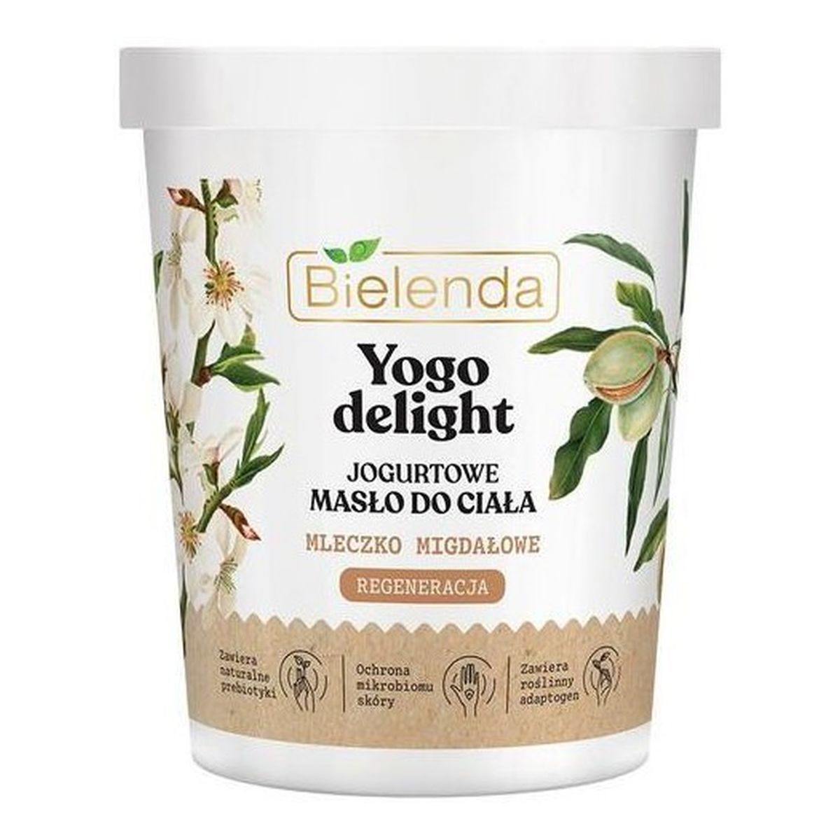 Bielenda Yogo Delight Jogurtowe Masło do ciała regenerujące z mleczkiem migdałowym 200ml