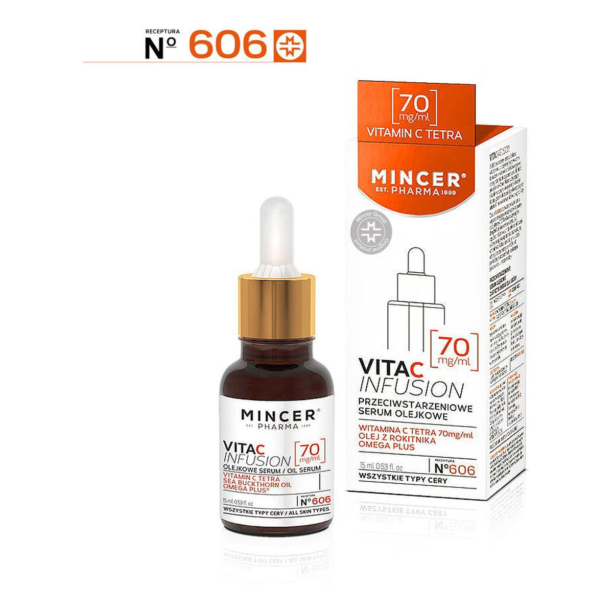 Mincer Pharma Vita C Infusion Przeciwstarzeniowe Serum Olejkowe No 606 15ml