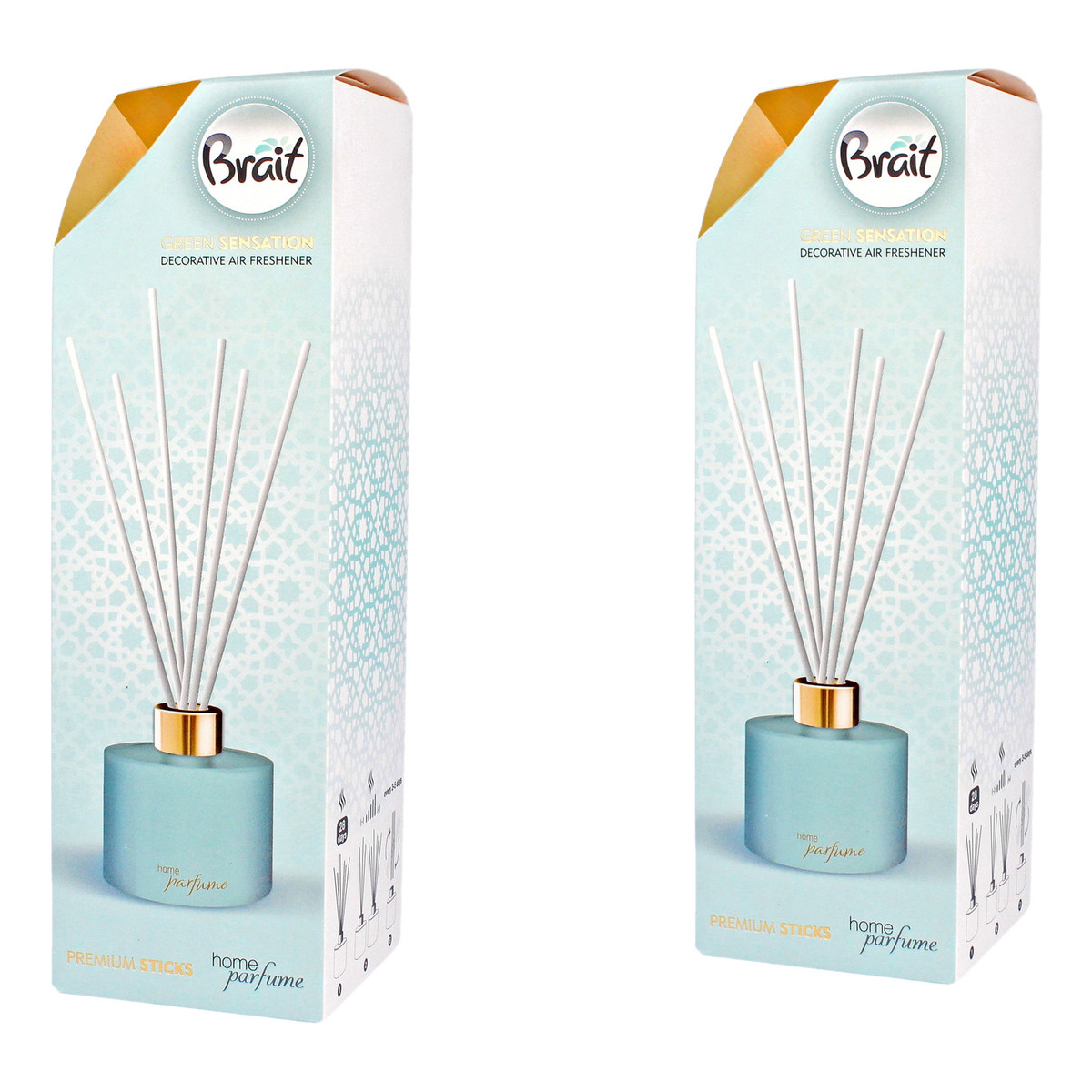 Brait Home Parfume Decorative Olejek zapachowy + patyczki Green Sensation 2x100ml