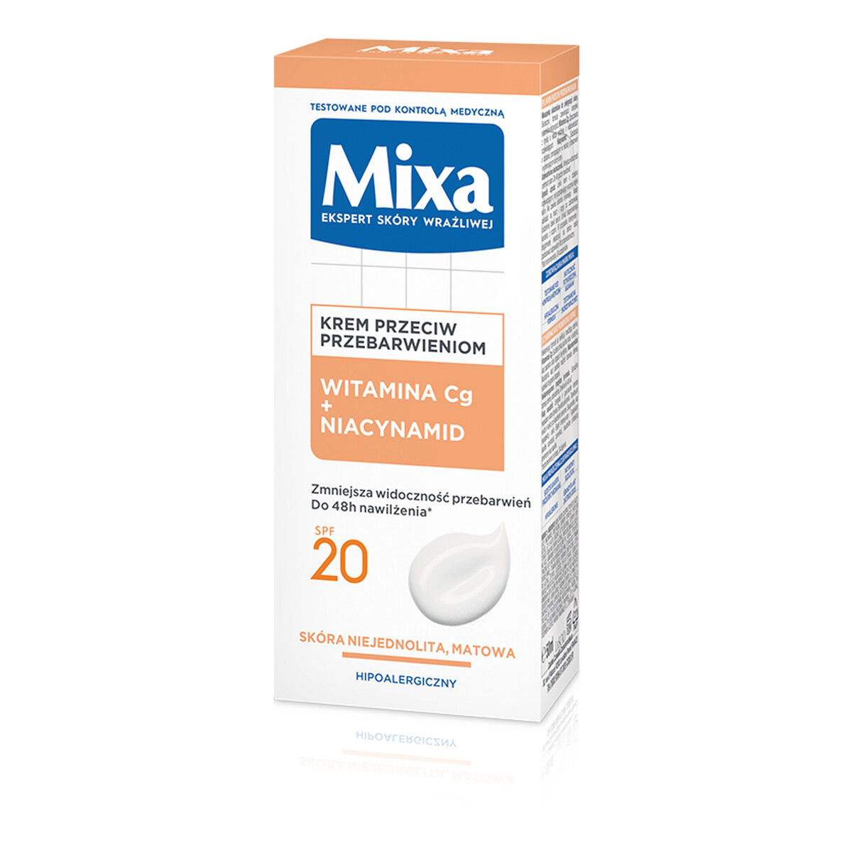 Mixa Lab Krem do twarzy przeciw przebarwieniom witamina c + niacynamid 50ml