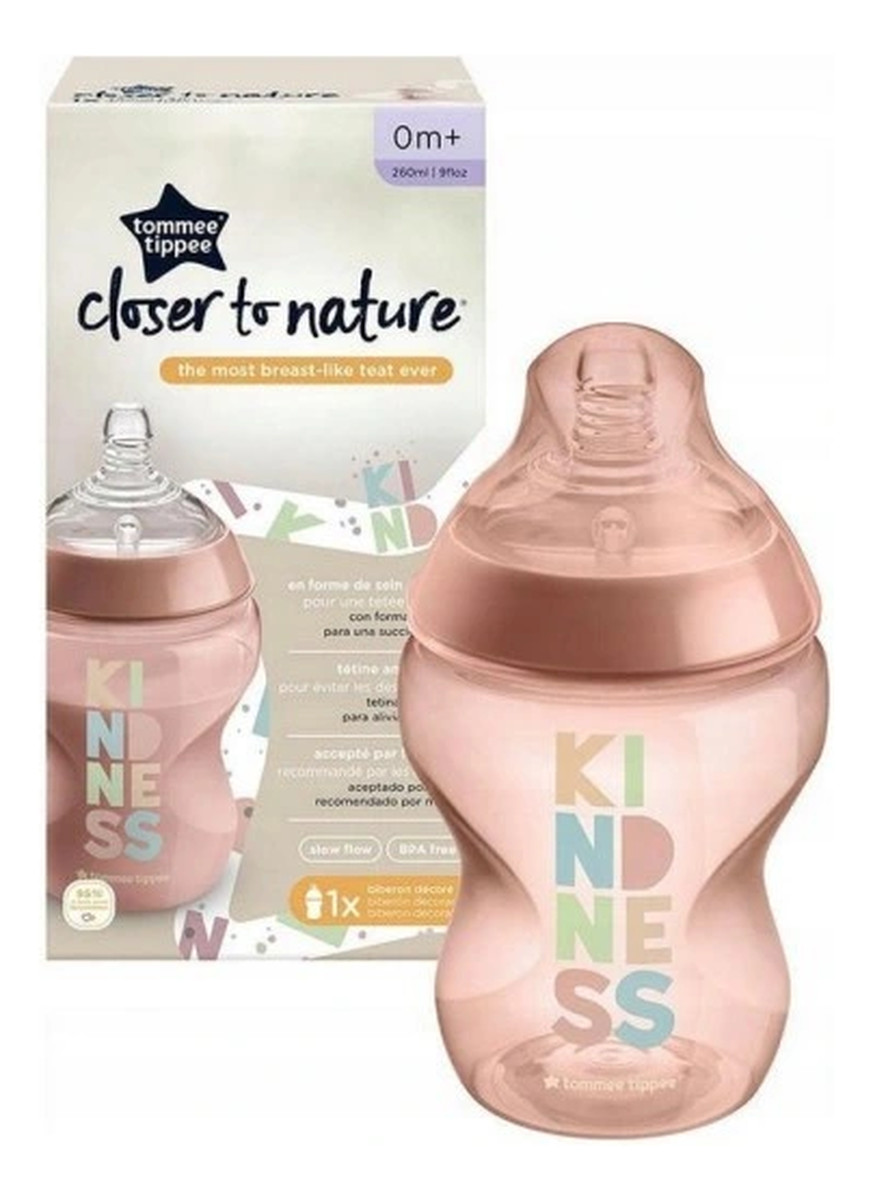 Closer to nature butelka do karmienia ze smoczkiem silikonowym 0m+ panda