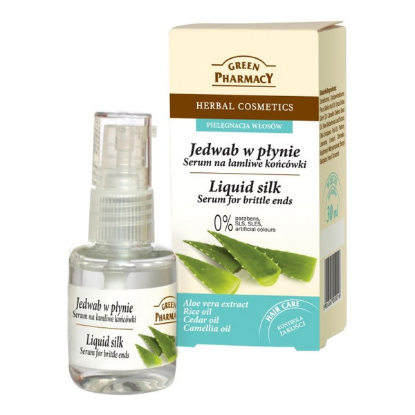 Green Pharmacy Herbal Cosmetics Jedwab w płynie – serum na łamliwe końcówki