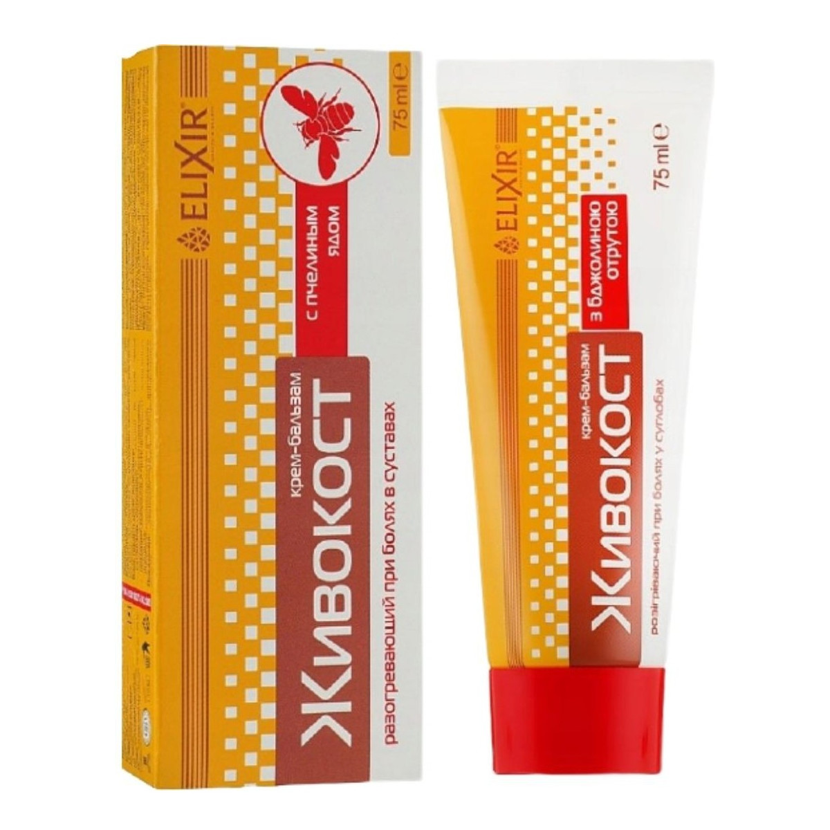 Elixir Żywokost z jadem pszczelim żel do masażu 75ml