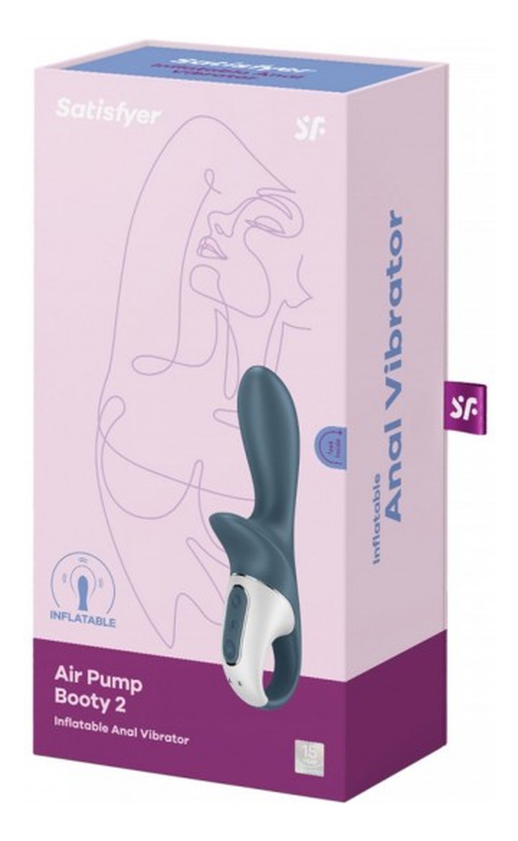 Air Pump Booty 2 Inflatable Anal Vibrator Wibrator ssący analny