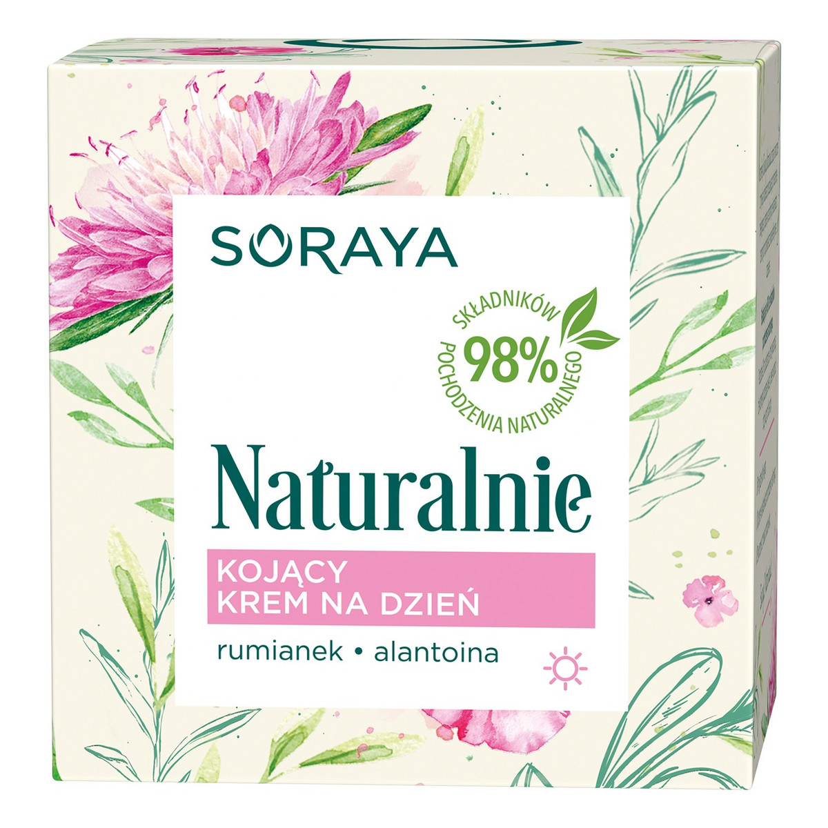 Soraya Naturalnie kojący krem do twarzy na dzień do wszystkich typów cery Rumianek & Alantoina 50ml