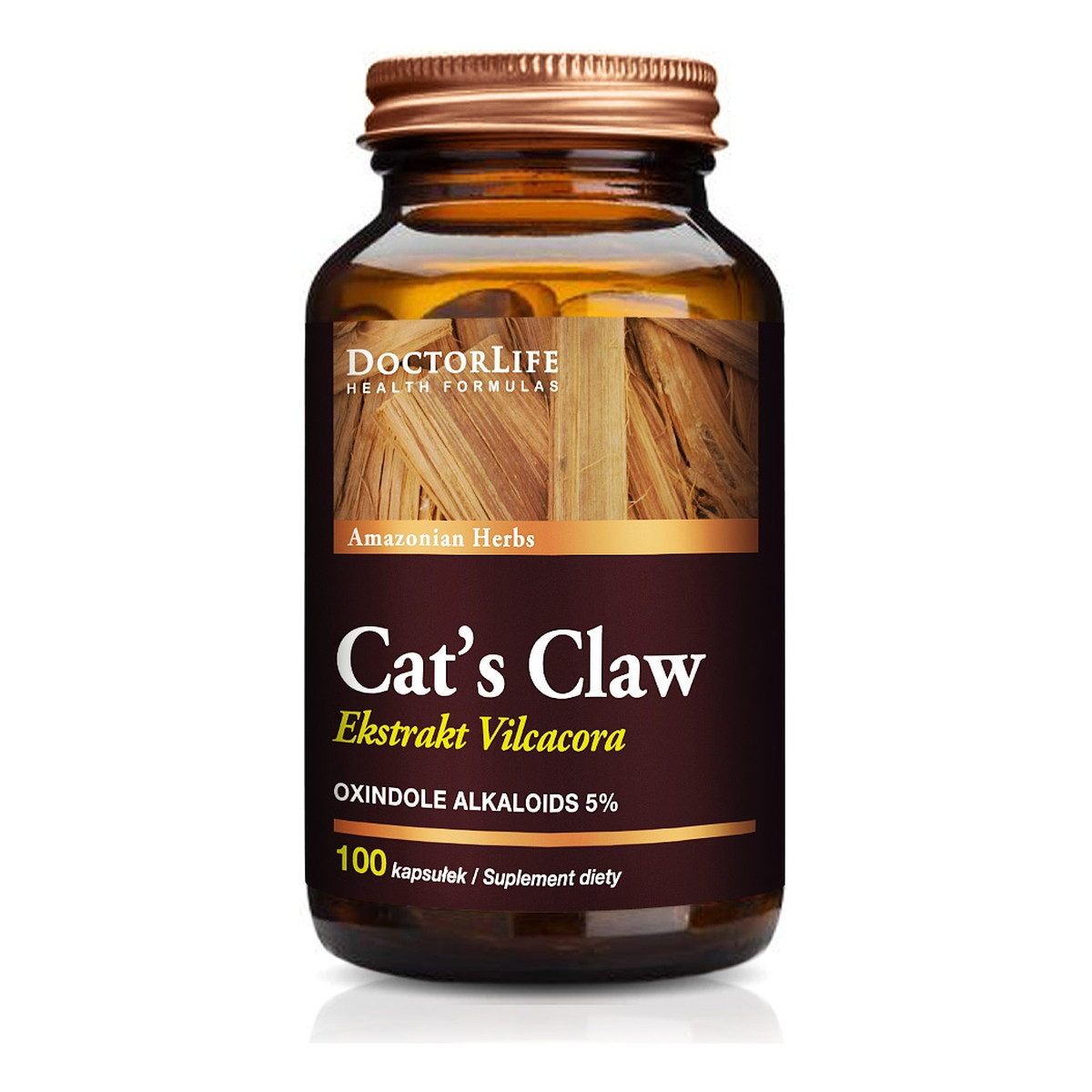Doctor Life Cat's claw koci pazur extract 500mg suplement diety 100 kapsułek