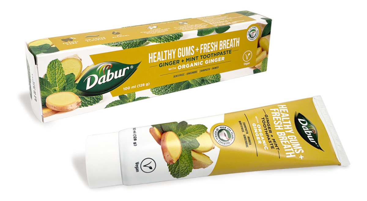 Pasta do zębów Dabur z Organicznym Imbirem i Mięta