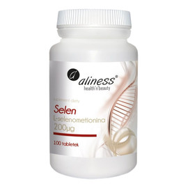 Selen l-selenometionina 200µg suplement diety 100 tabletek