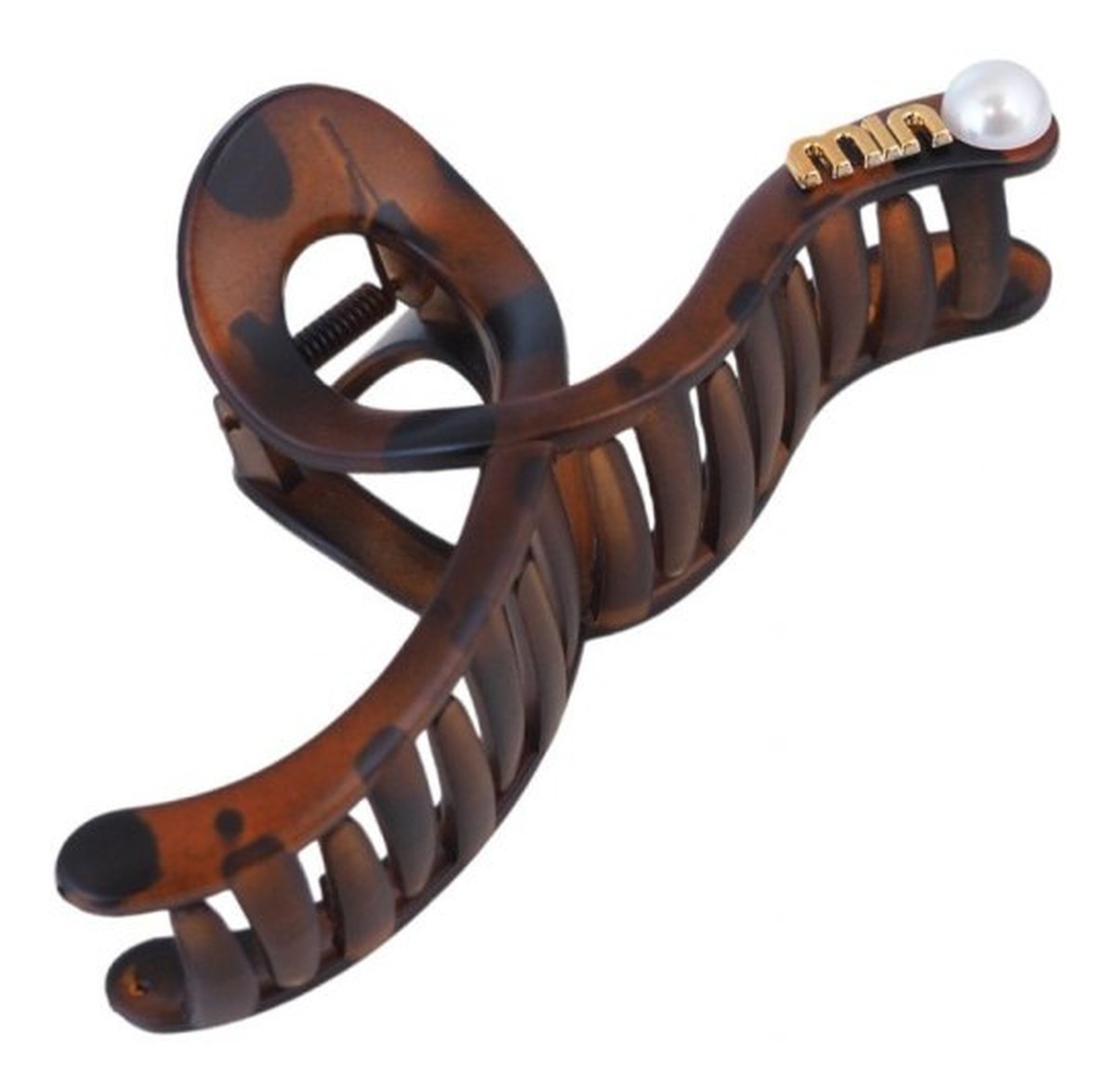 Spinka-Klamra Do Włosów Z Perłą 13x6cm Panterka SP354PAN