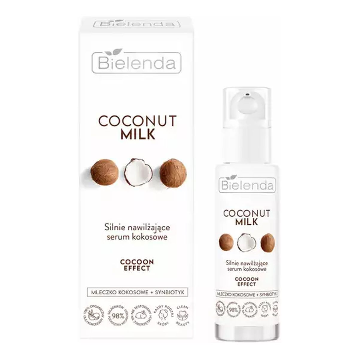 Bielenda Coconut Milk Silnie nawilżające serum kokosowe 30ml