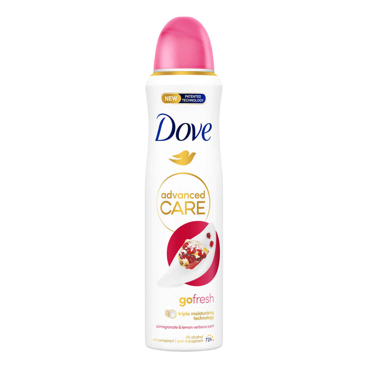 Dove Advanced Care Dezodorant damski w sprayu Pomegranate & Lemon Verbena 150ml