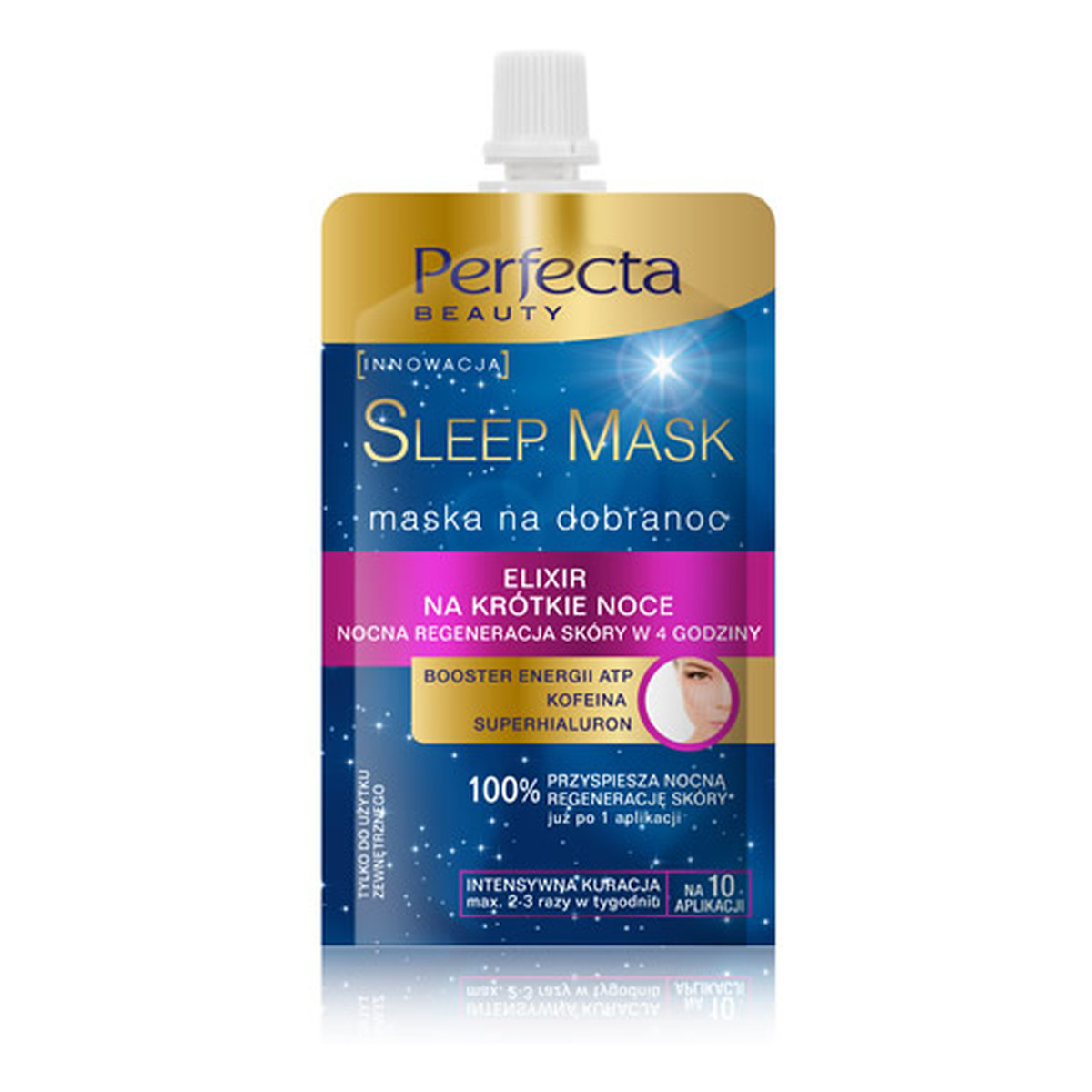 Perfecta Beauty Sleep Mask Eliksir Na Krótkie Noce - Nocna Regeneracja Skóry w 4 Godziny