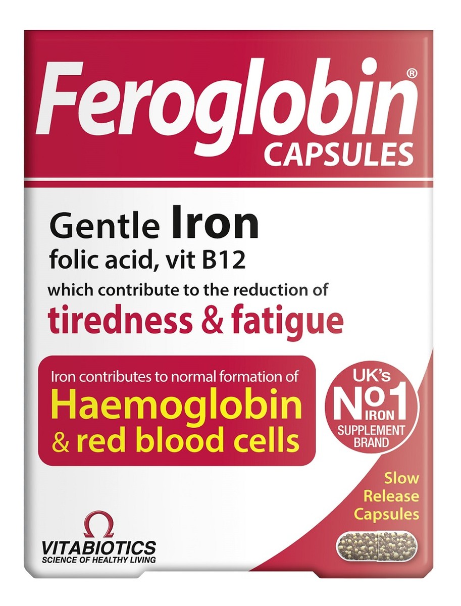 Feroglobin capsules feroglobina suplement diety 30 kapsułek