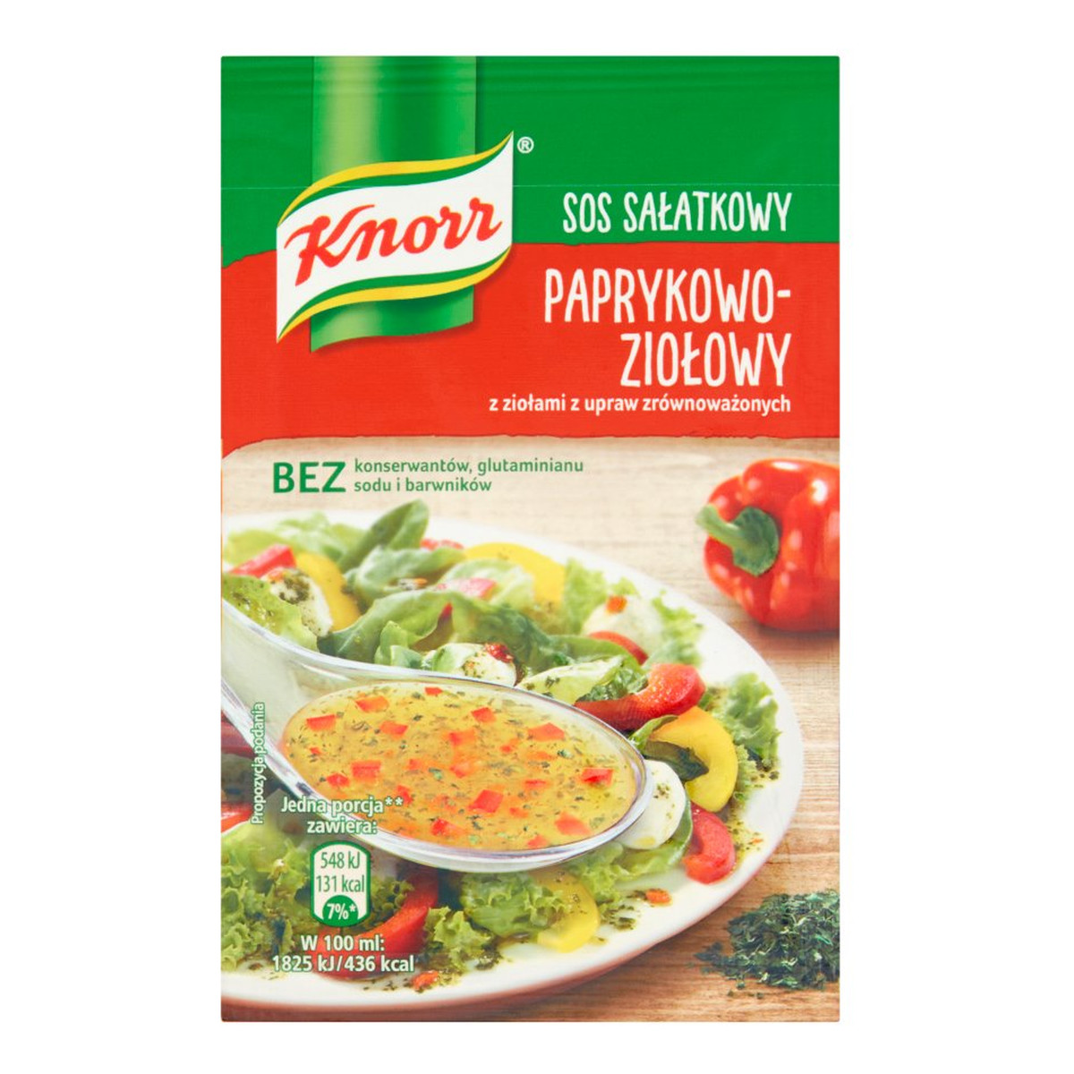 Knorr Sos Sałatkowy paprykowo-ziołowy 9g