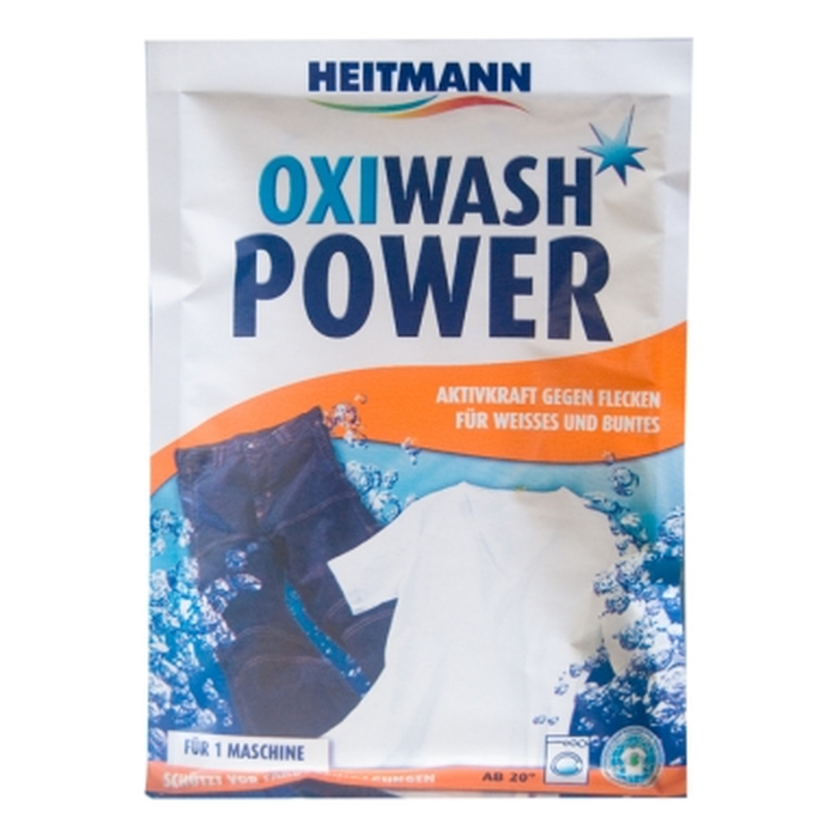 Heitmann Oxi Wash Power Odplamiacz W Proszku pęknięte opakowanie 50g