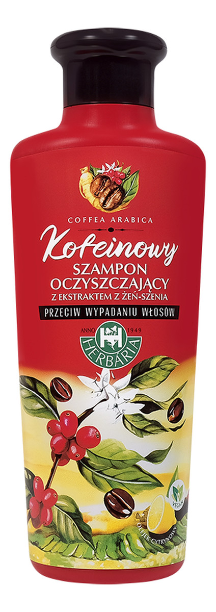 Szampon kofeinowy żeń-szeń